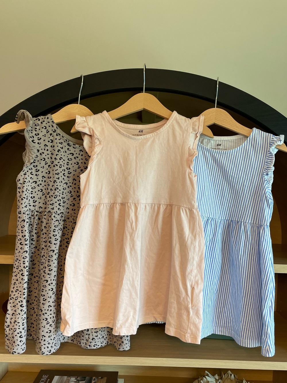 Bundle of 3 H&M Toddler Flutter Sleeve Dresses 3/4T